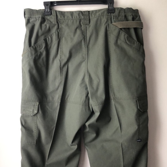 5.11 Tactical Army Green Multi-Pocket Pants size 42/32 - Picture 7 of 15
